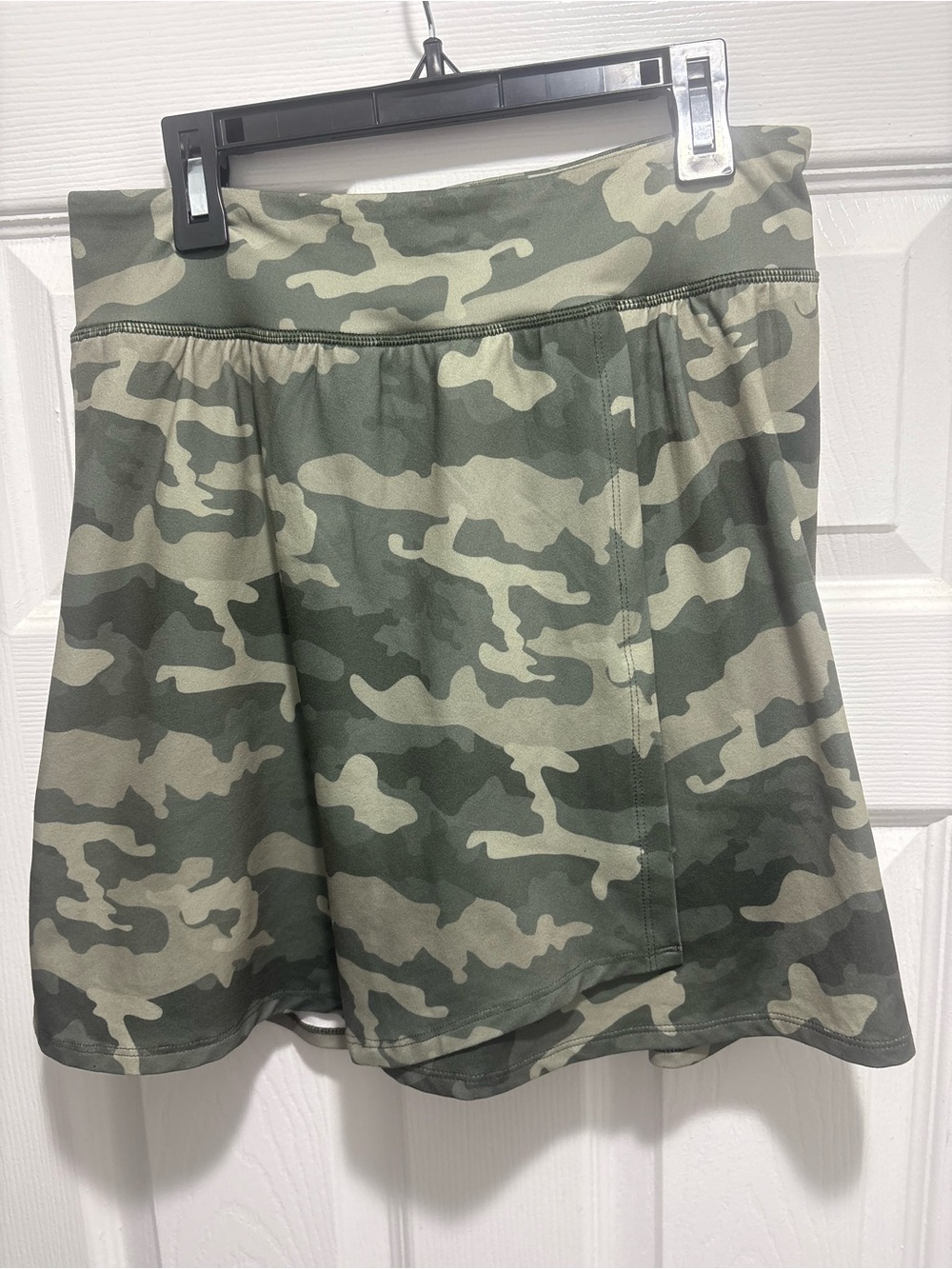Thrive societe  activewear skort or skirt in a green camouflage print